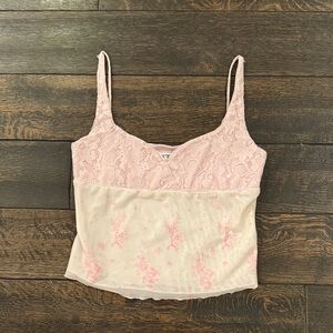 Princess Polly mesh and lace tank top
Sz 6